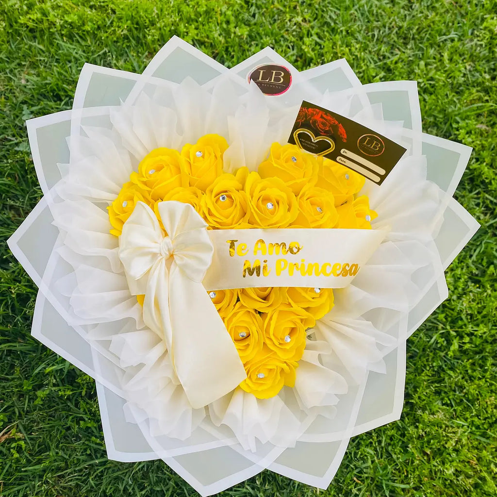 Promesa de Amor con 24 Rosas eternas
