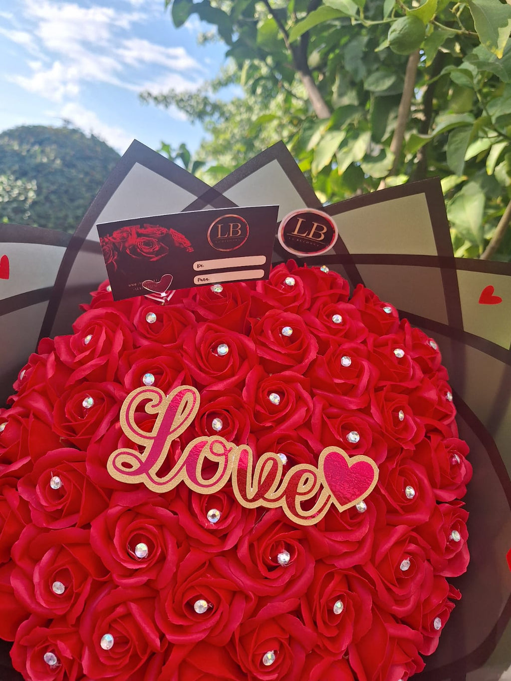 Yo tengo tu LOVE / Ramo de 50 Rosas Eternas