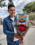 Ramo de Rosas con Hotwheels