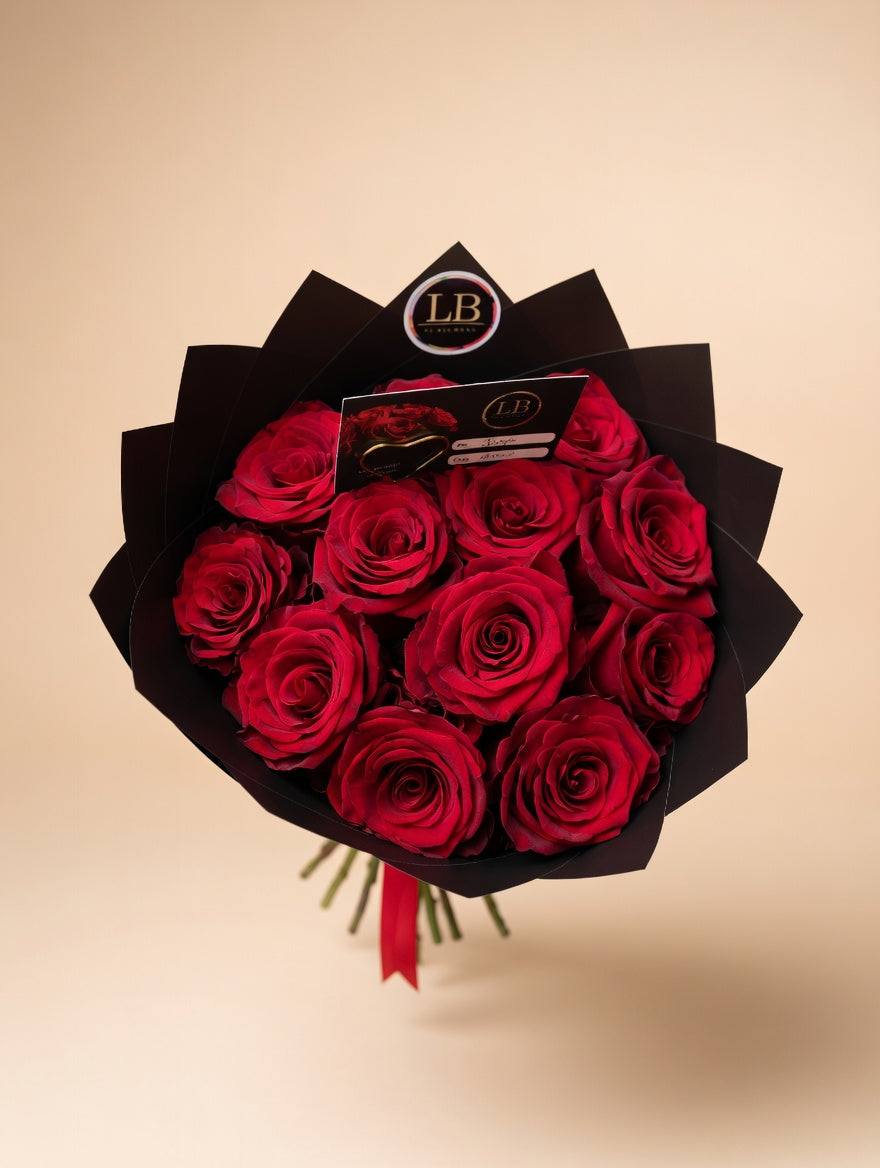 Ramo de 12 Rosas Naturales
